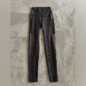 Peloton leopard leggings. Mesh side panel for breathability. Super comfy.